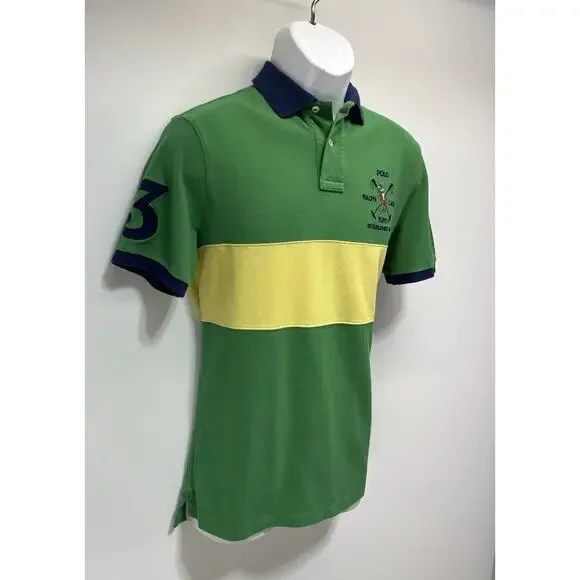 Polo Ralph Lauren Club Mens M Classic Fit Short Sleeve Pony Equestrian Shirt - Picture 5 of 7